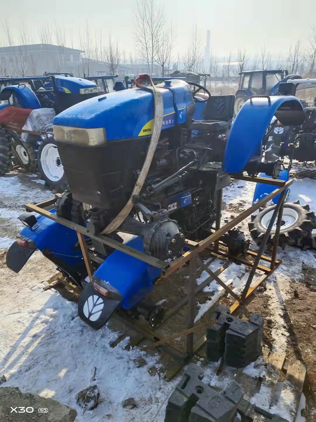 Used New Holland 554 4WD Tractor Agricultural Wheel Farm Tractor Small Mini Compact Garden Tractors