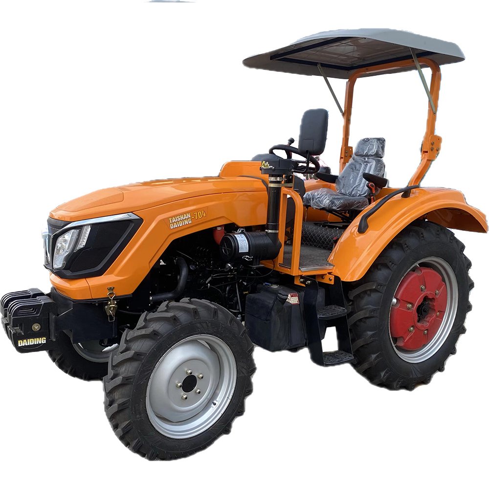 Chinese Brand Good Price Compact 8+8 Shuttle Shift 4x4 EPA Engine Small for Agriculture New 4x4 70HP Mini 4WD Farm Tractor