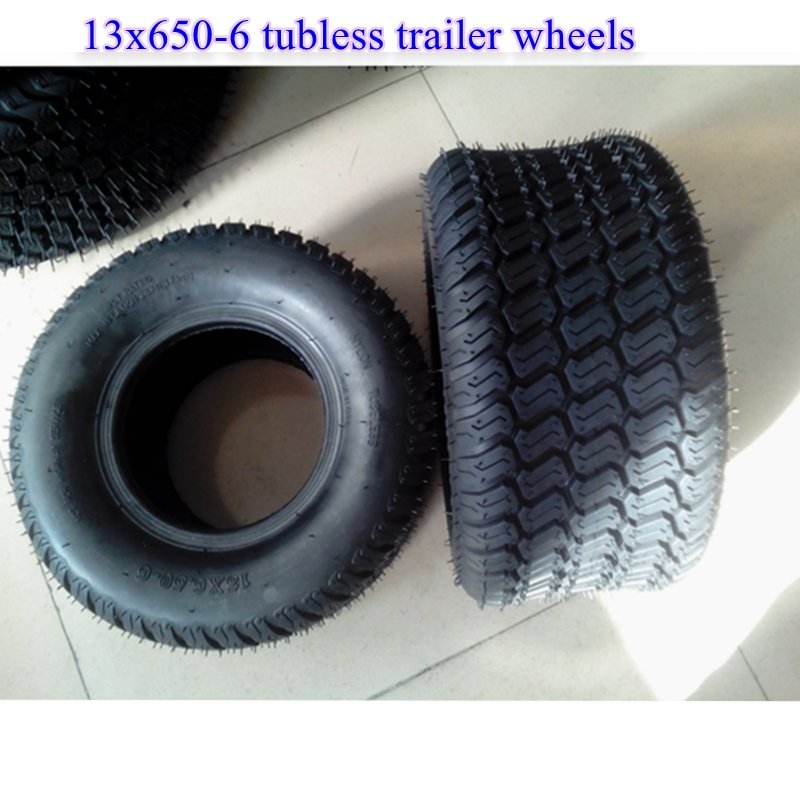 13x500-6 Riding Lawn Mower Wheels Garden Tractor Penumatic Rubber Tire Rim Wheel 13x5.0-6