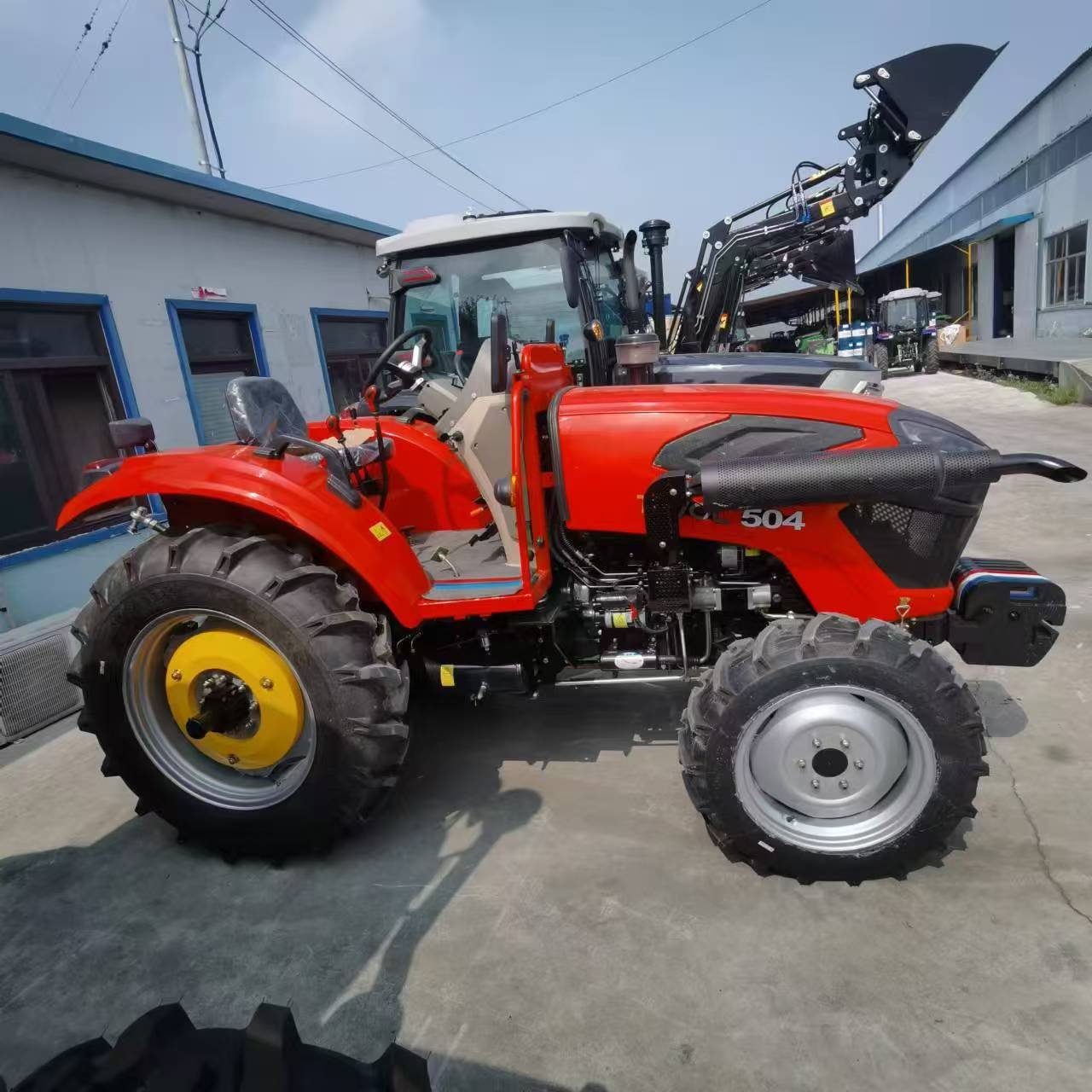 Jesray 4x4 Mini Tractor with 70/80/90 HP Multifunctional Agricultural Farm Tractor with Motor Pump Gear Now Available Sale
