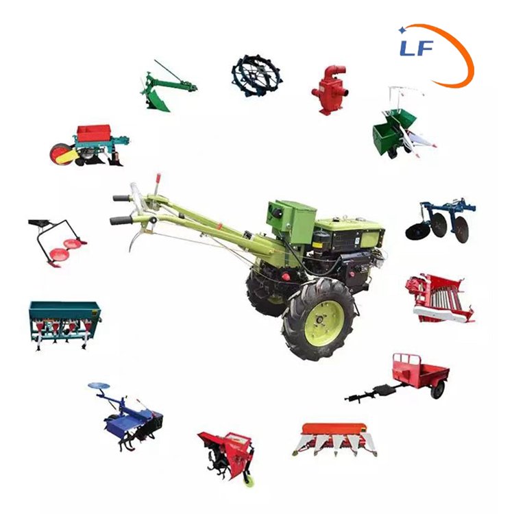 12hp 15hp 18hp diesel Engine Power Tiller Motocultor Cultivator Two Wheel Walking Tractor Walk Behind Tractor to Zimbabwe