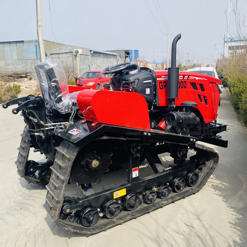Multi Function Rotary Cultivator Farm Tiller Diesel Engine Small Four Wheel Sitting Drive Crawler Tractor