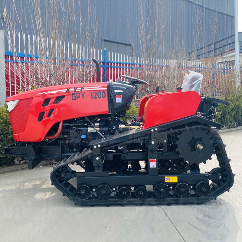 Multi Function Rotary Cultivator Farm Tiller Diesel Engine Small Four Wheel Sitting Drive Crawler Tractor