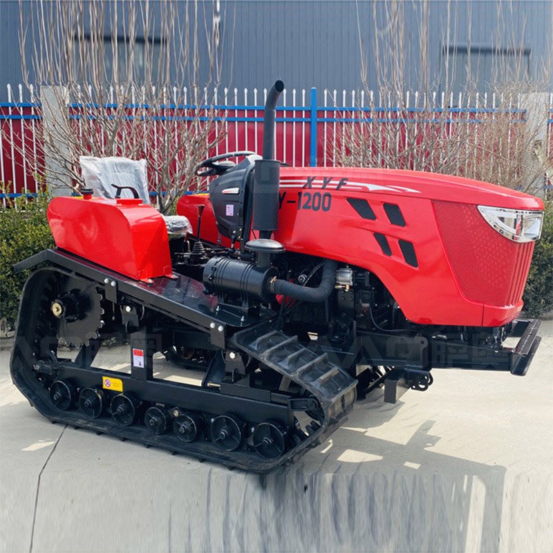 Multi Function Rotary Cultivator Farm Tiller Diesel Engine Small Four Wheel Sitting Drive Crawler Tractor
