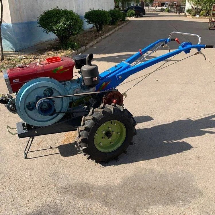 Factory Supply Cheap 20hp 22hp 25hp Manual Agricultural Mini diesel Tiller Two Wheel New Farm Walking Tractor in Stock