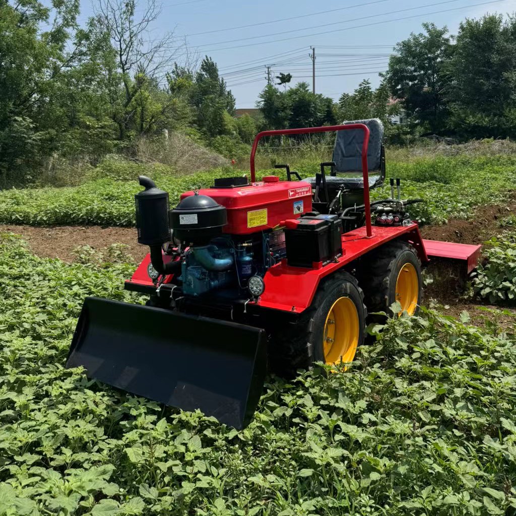 Mini Agricultural Four Wheeled Tractor High Effciency Farming and Agriculture Tractors