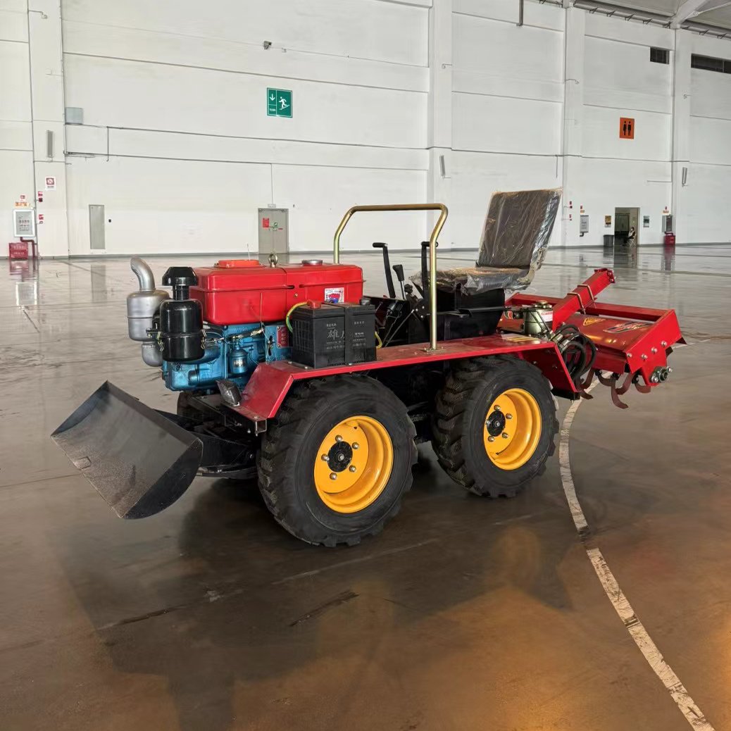 Mini Agricultural Four Wheeled Tractor High Effciency Farming and Agriculture Tractors