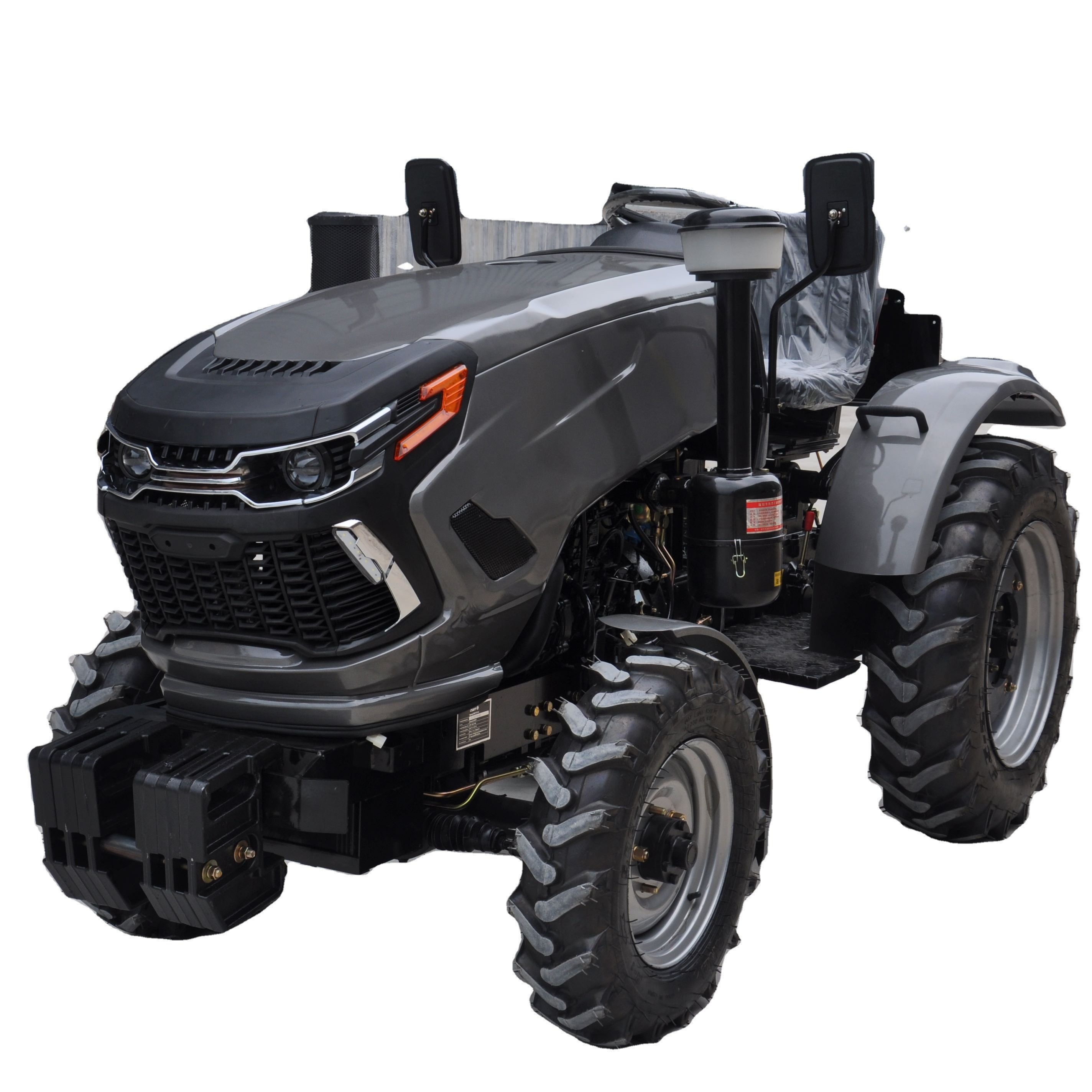 Agricultural Farm Wheel Tractors Lovol 504 50hp 4x4wd with Small Mini Compact Equipment