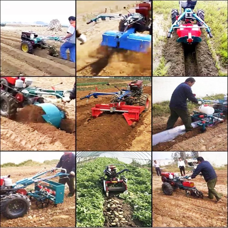Factory-direct-sale 18hp diesel Engine Power Tiller Motocultor Cultivator Two Wheel Walking Tractor for Sell