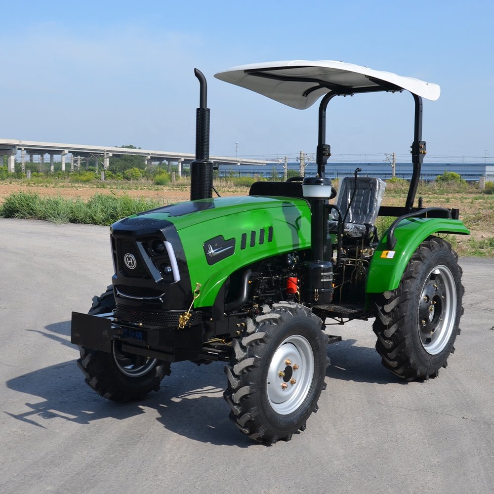 4X4 50hp Sunshade diesel Engine Agriculture Tractor Mini Farm Traktor