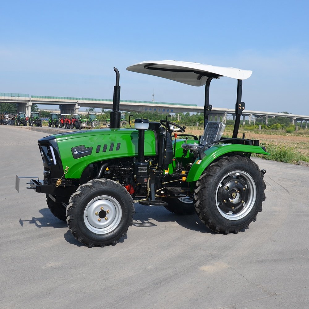4X4 50hp Sunshade diesel Engine Agriculture Tractor Mini Farm Traktor