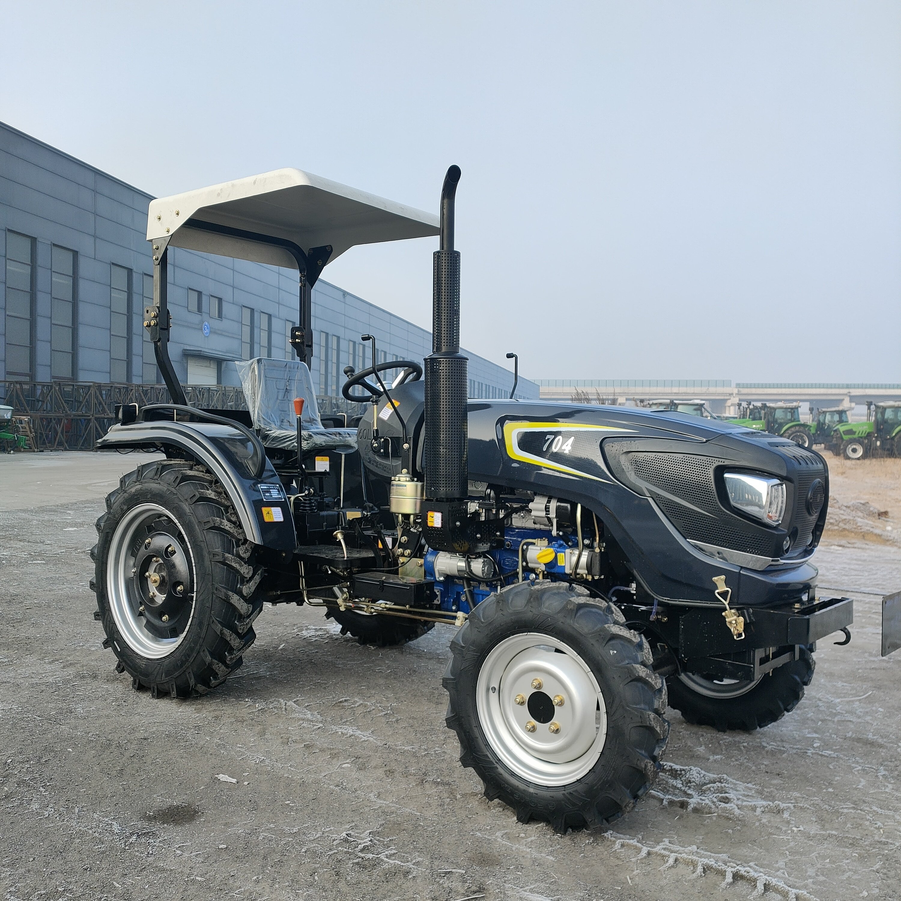 4X4 50hp Sunshade diesel Engine Agriculture Tractor Mini Farm Traktor