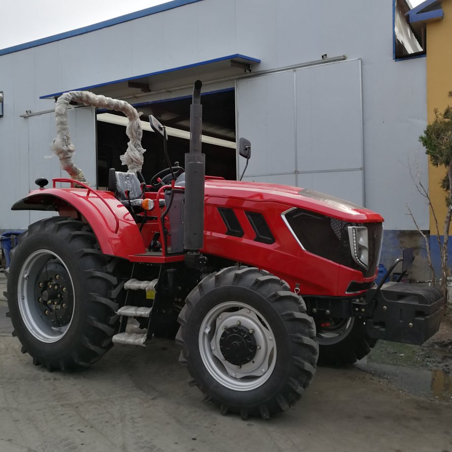 Hot Selling Big Size Farmland Use 120 Horse Power Heavy Weight Tractor With Roll bar and Roof