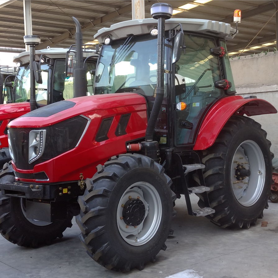 Hot Selling Big Size Farmland Use 120 Horse Power Heavy Weight Tractor With Roll bar and Roof