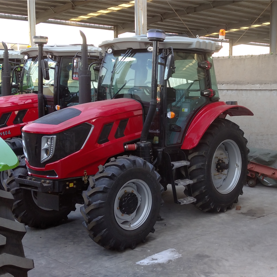 Hot Selling Big Size Farmland Use 120 Horse Power Heavy Weight Tractor With Roll bar and Roof
