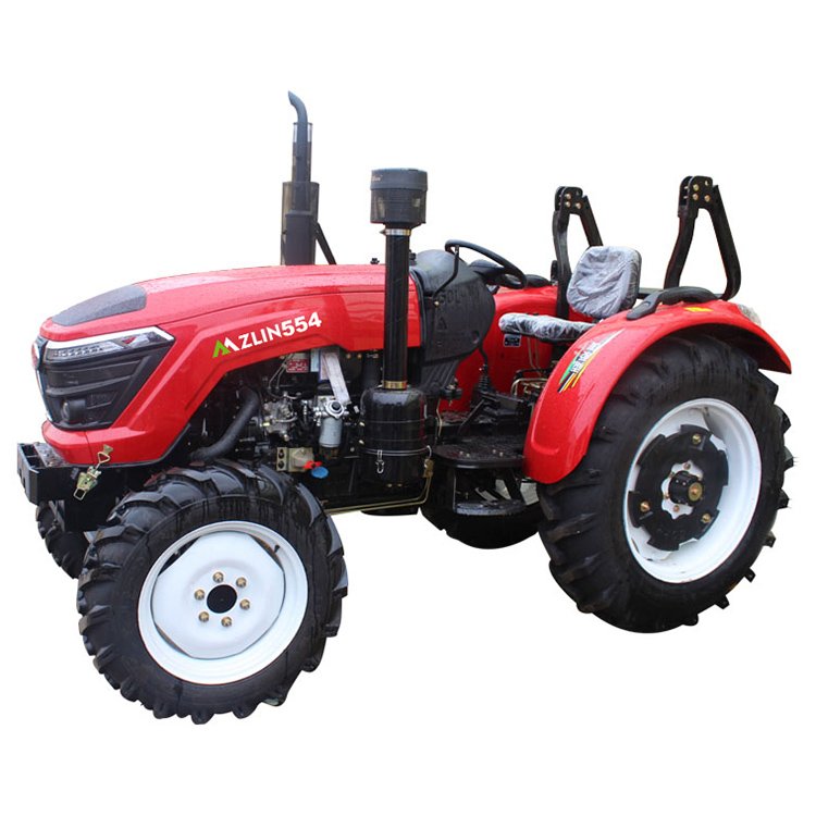 Agriculture Tractor 50hp 55hp 60hp 4wd 4x4 Tractor Farm Tractor Equipped With Trailer Rotary Cultivator Planter Traktor
