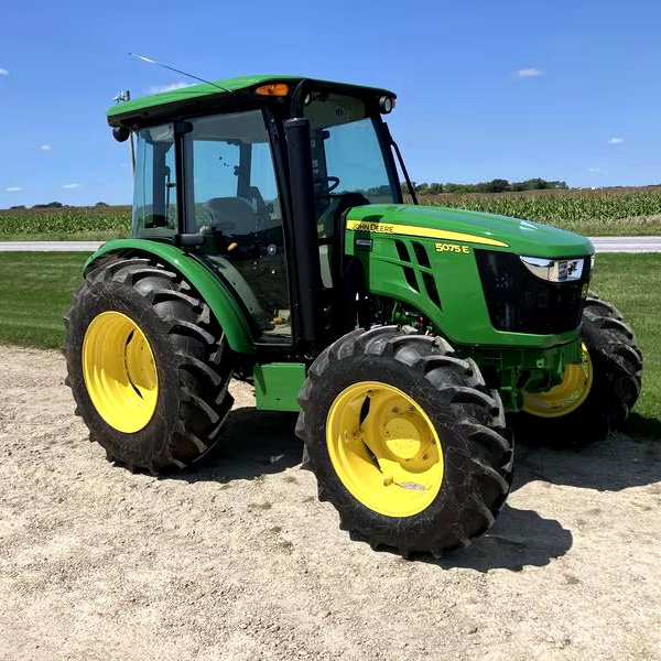 Used Quality Farm Deer Tractor Stock 5075E Wheel Tractor Low Work Hours 75/90/100HP Rated Power Engine Gearbox Core Components