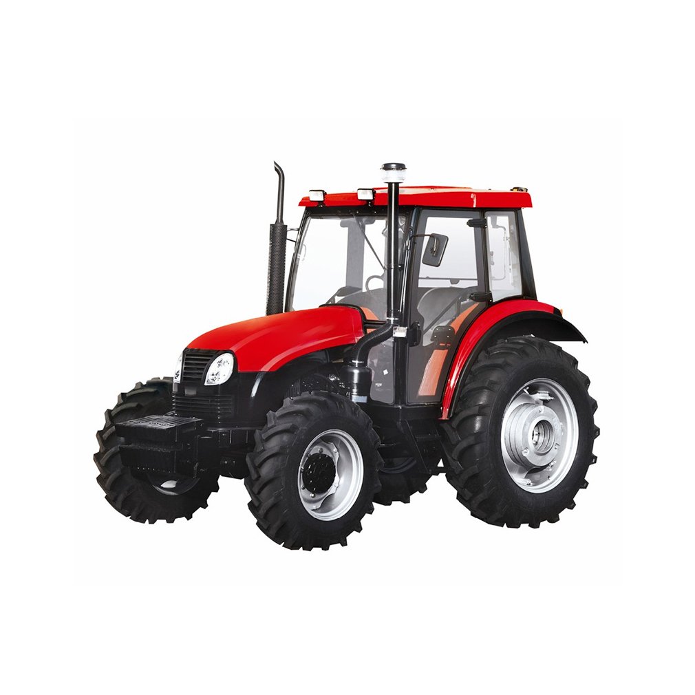 China Famous Brand Agricultural Equipment Tractor 4*4 75HP EX754 Mini Tractor with Digger Parts for Sale Tractor Made in China