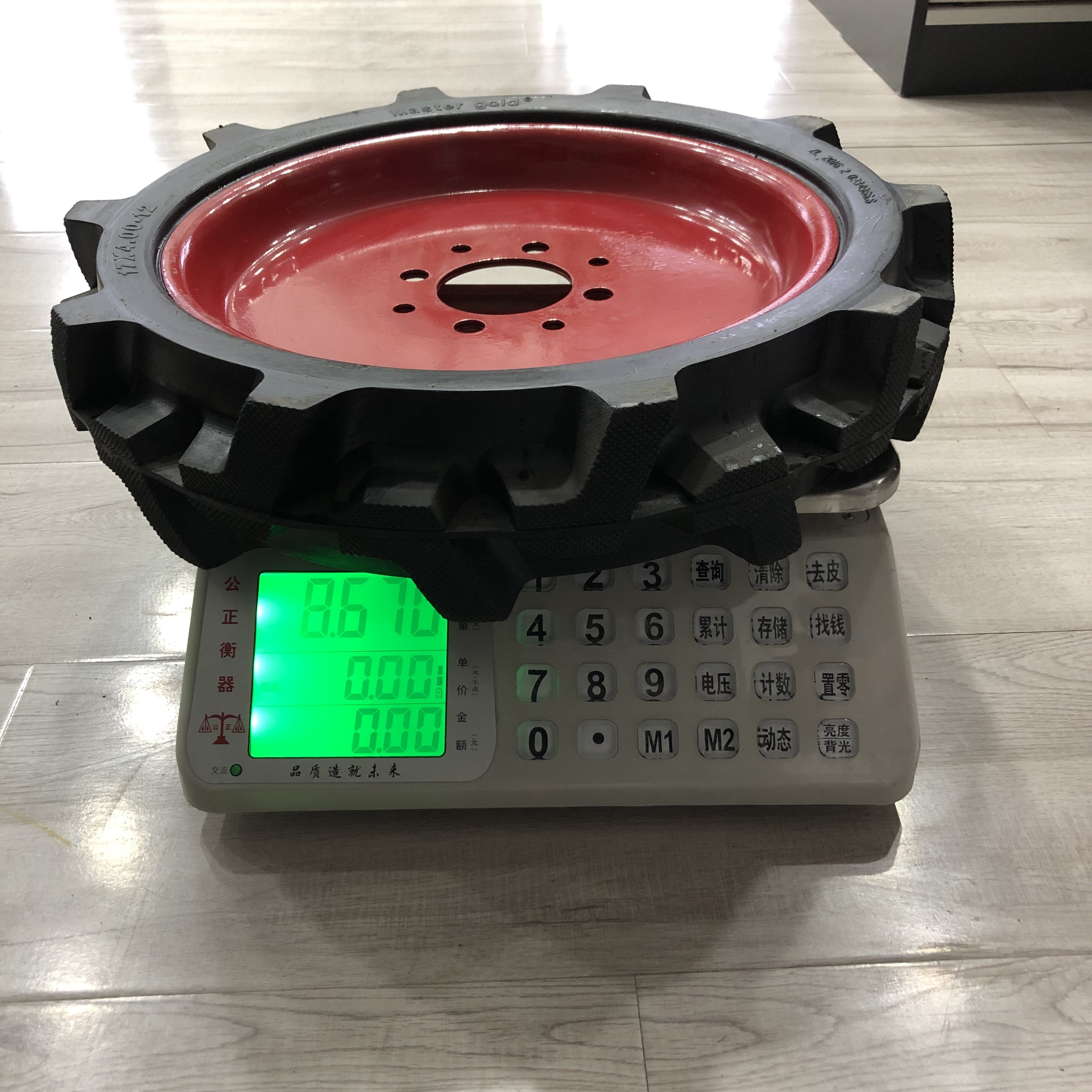 Heavy Load Wheel 17x4.00-12 Solid Rubber Tractor Agriculture Wheel 4.00-12