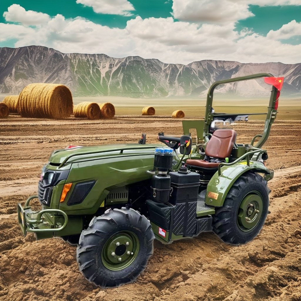 Mini 50hp JH Farm Tractors 4x4 Agriculture Walking Tractor With 80hp Motor and Gear 4WD Wheel
