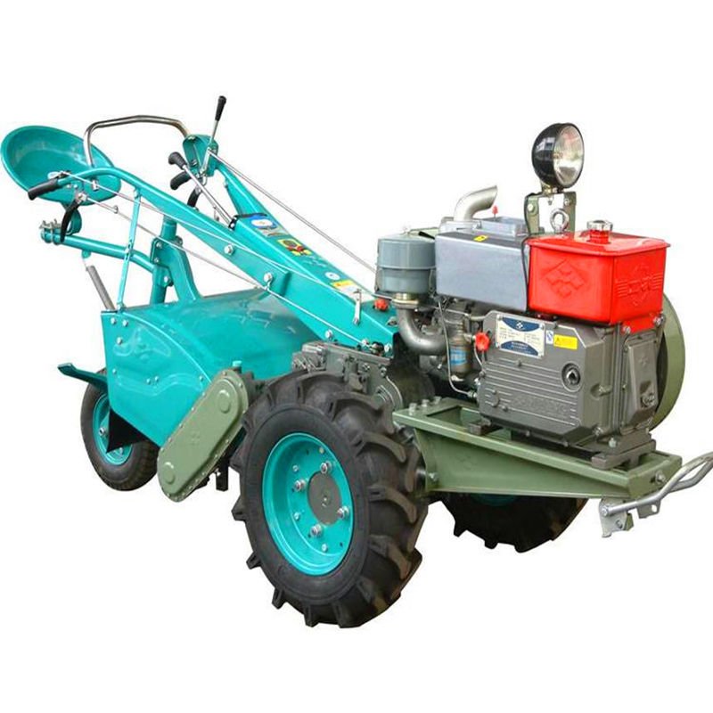 2024 Purchase 1/6 8hp12hp 15hp 18hp 20hp 22 15HP Two Wheel Farm Walking Tractor Mini Tractor for Agriculture with Mini Trailer