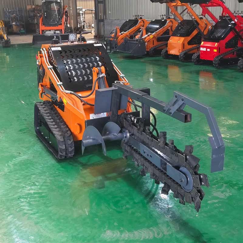 Free Shipping Cheap 460kg 360kg Skid Steer Diesel Loaders Mini Skid Steer Loader Epa Engine Loaders With Lawn Mower