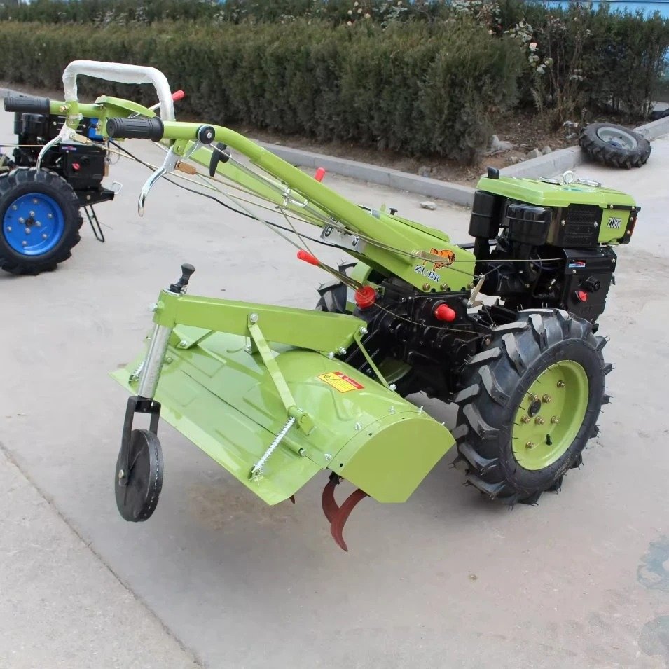 Hot Sale 2WD Mini Agricultural Equipment Diesel Engine Farm Walking Tractor New Plow for Sale