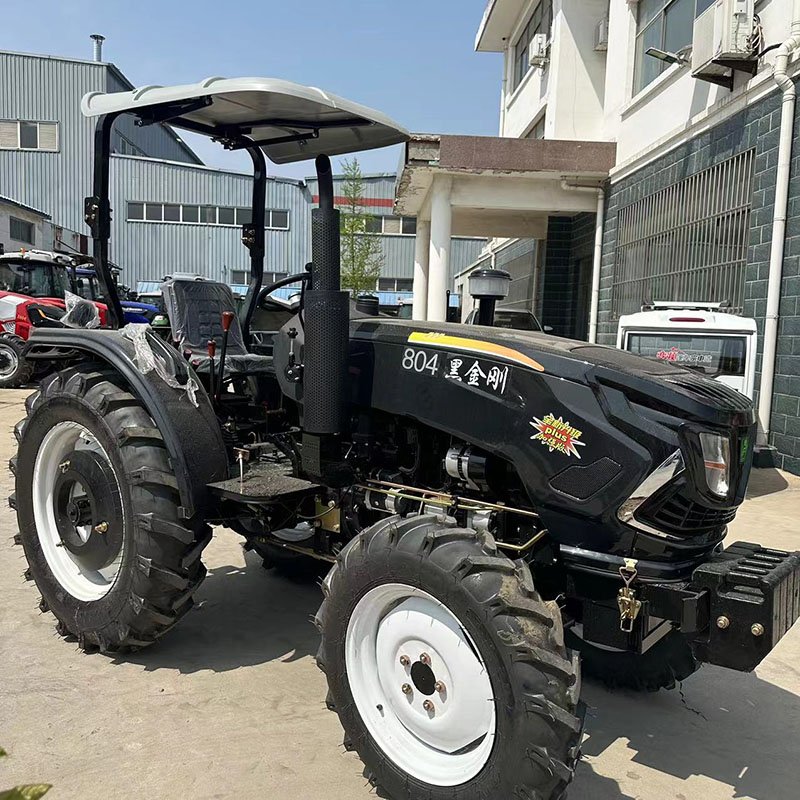Agricultural Four-wheel Tractor 80HP Rotary Tillage Seeding Power Machinery New 804 Tractor