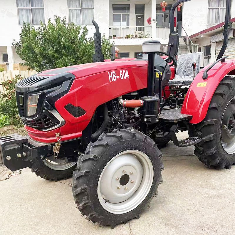 Agricultural Four-wheel Tractor 80HP Rotary Tillage Seeding Power Machinery New 804 Tractor