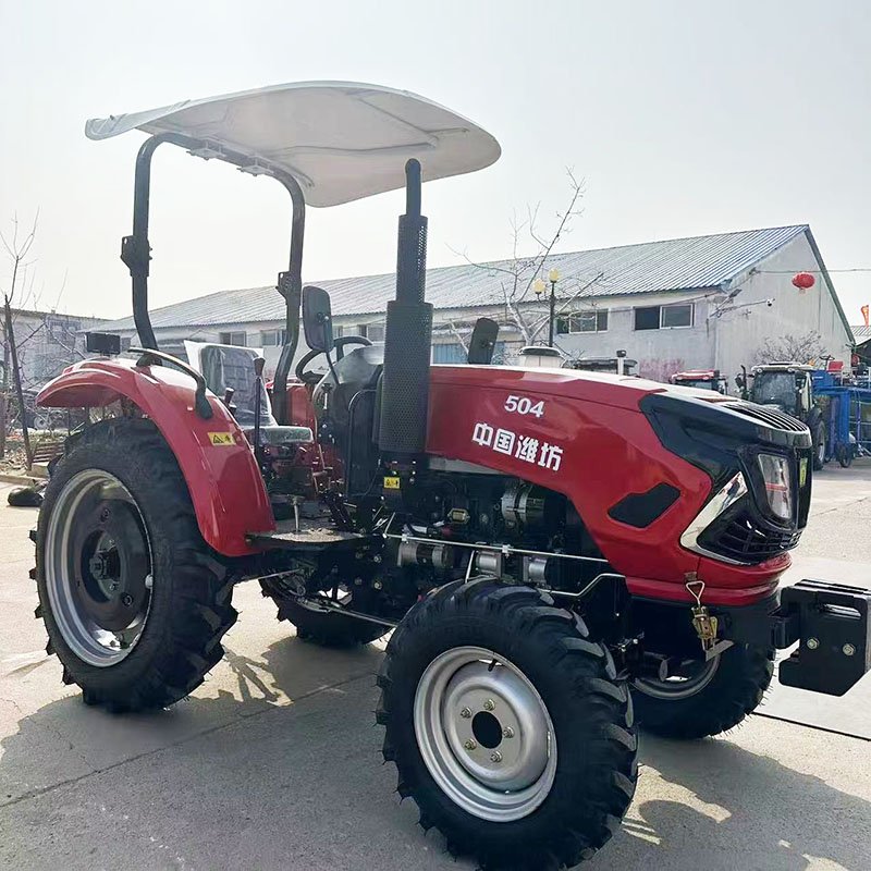 Agricultural Four-wheel Tractor 80HP Rotary Tillage Seeding Power Machinery New 804 Tractor