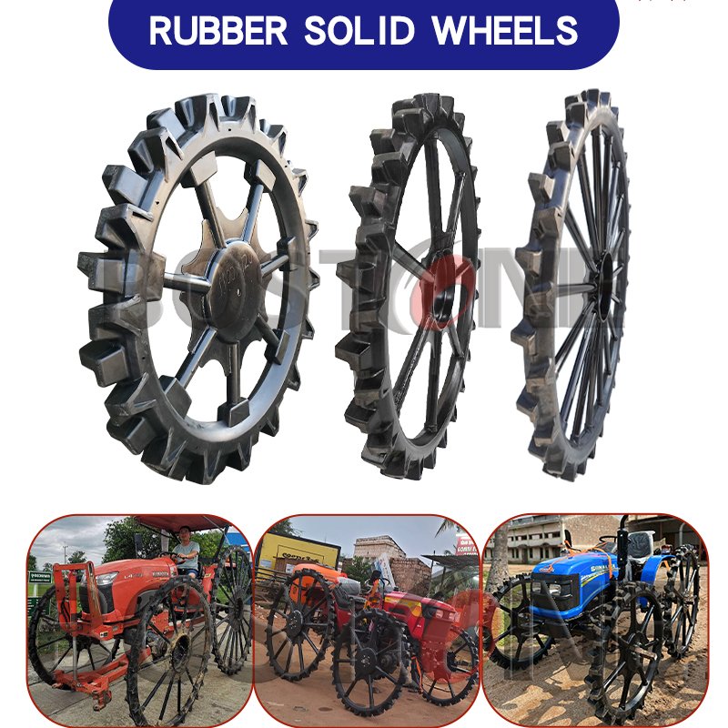 Kubota Agricultural Boom Sprayer with Steel Wheel Rim Slim Tractor Tires Solid Rubber Wheels for Farm Tractor New Used Condition