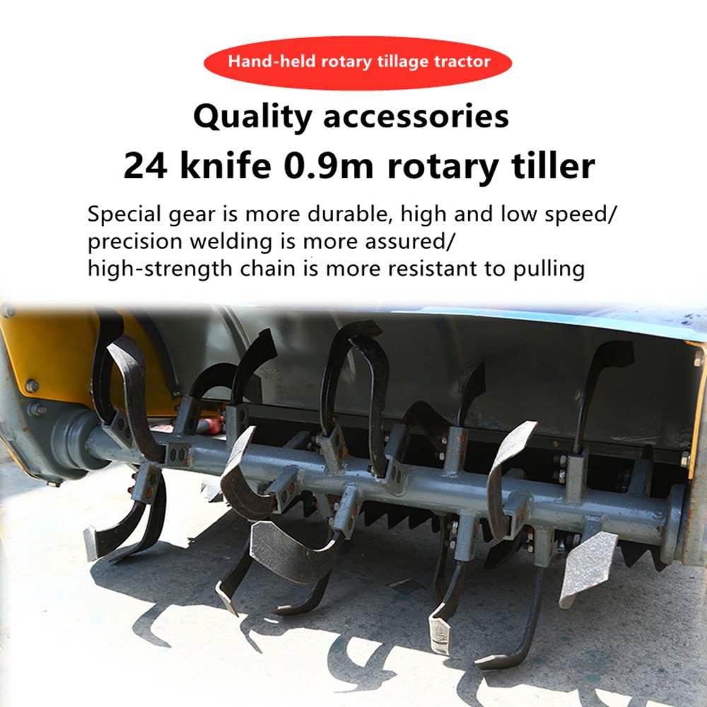 Agricultural Walking Tractor 8HP 10HP 12HP 15HP 18HP 20HP 22HP 25HP Two Wheeled Tractor with Towing Box Rotary Tillage
