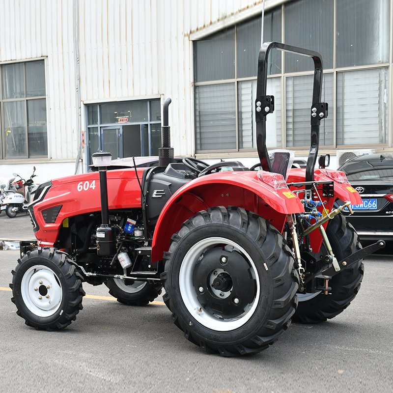 Best Quality 90HP Compact Farm Wheel Tractor with Loader and Backhoe 4WD Crawler Tractor Engine As Core Component