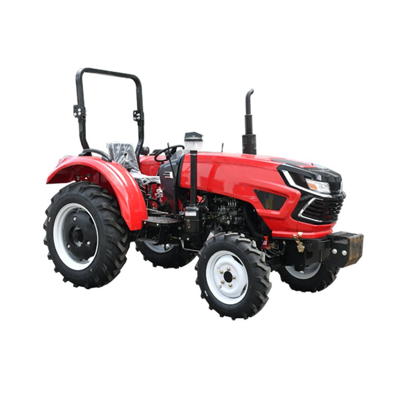 Best Quality 90HP Compact Farm Wheel Tractor with Loader and Backhoe 4WD Crawler Tractor Engine As Core Component