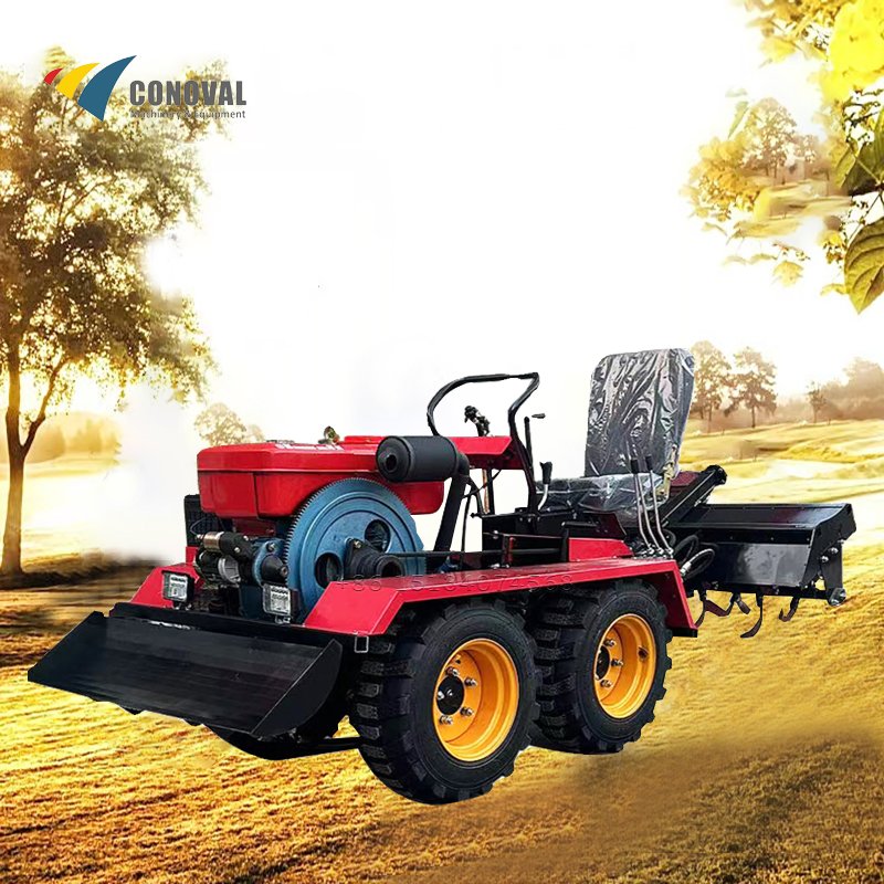 Long Service Life 4wd Garden Tractor High-Efficiency 4wd Wheel Agricultural Machinery WheelTractor