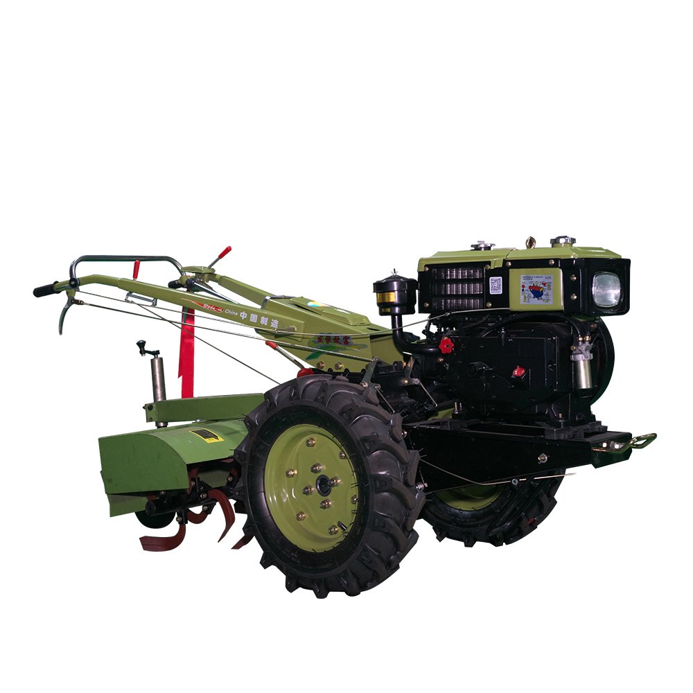 Cheap Powerful diesel Engine Power Tiller Made in China Plowing Machine Agricultural Walking Tractor