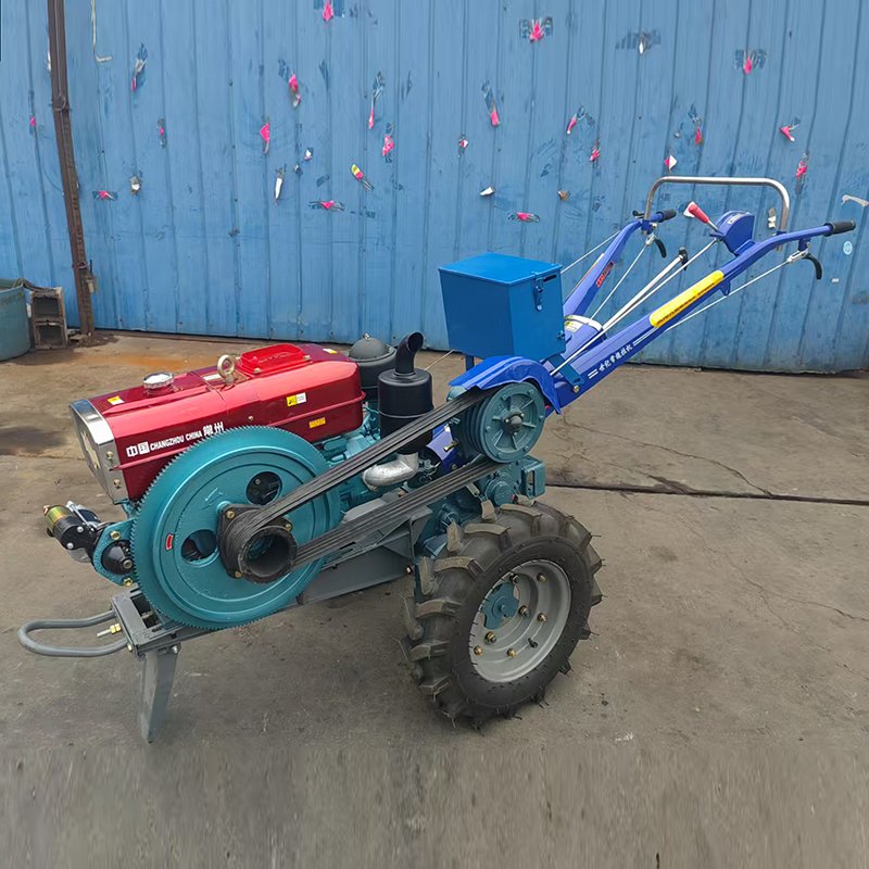 Hot Sale 8-25 Horsepower Agricultural Walking Two-wheeled Tractors Paddy and Dry Fields Cultivated Land Sowing Walking Tractors