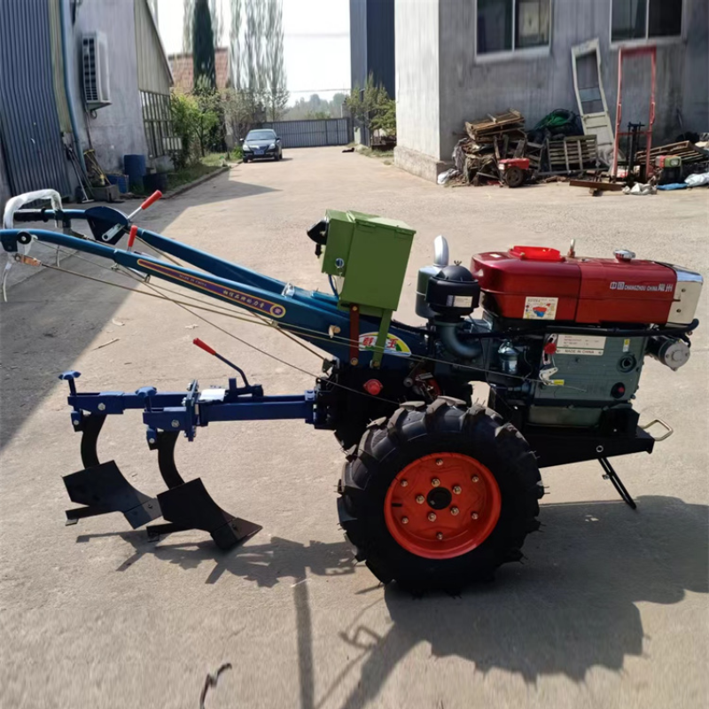 Hot Sale 8-25 Horsepower Agricultural Walking Two-wheeled Tractors Paddy and Dry Fields Cultivated Land Sowing Walking Tractors