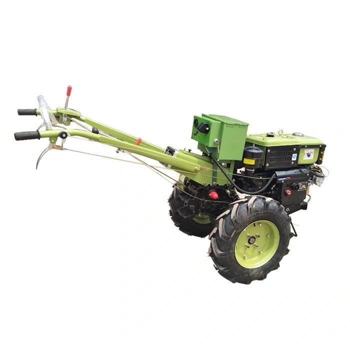 Cheap 2WD Mini Agricultural Equipment Featuring Core Engine and Gearbox Components Walking Tractor New Plow for Sale