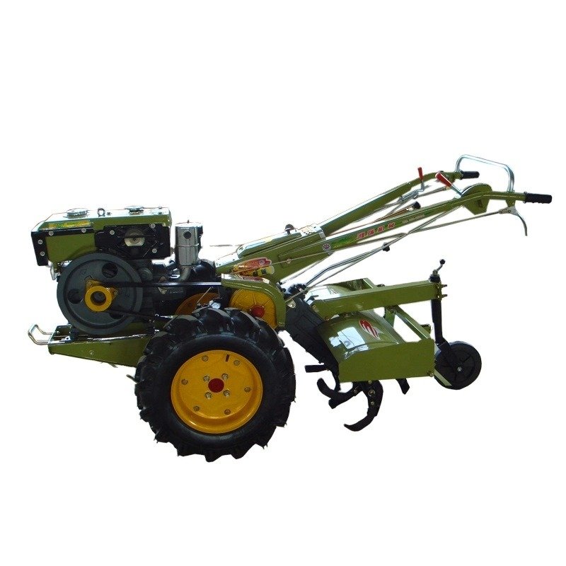 Cheap 2WD Mini Agricultural Equipment Featuring Core Engine and Gearbox Components Walking Tractor New Plow for Sale