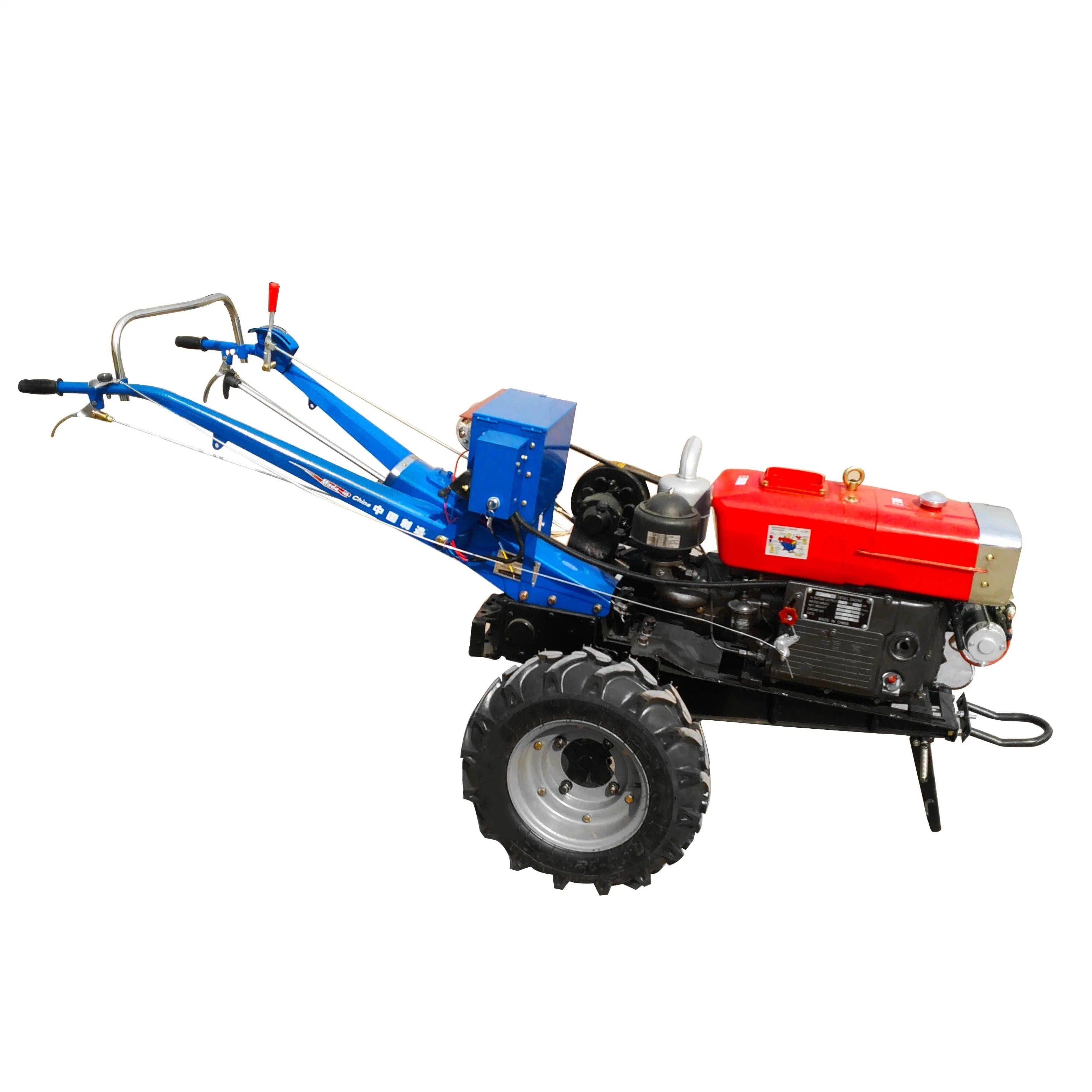 Cheap 2WD Mini Agricultural Equipment Featuring Core Engine and Gearbox Components Walking Tractor New Plow for Sale