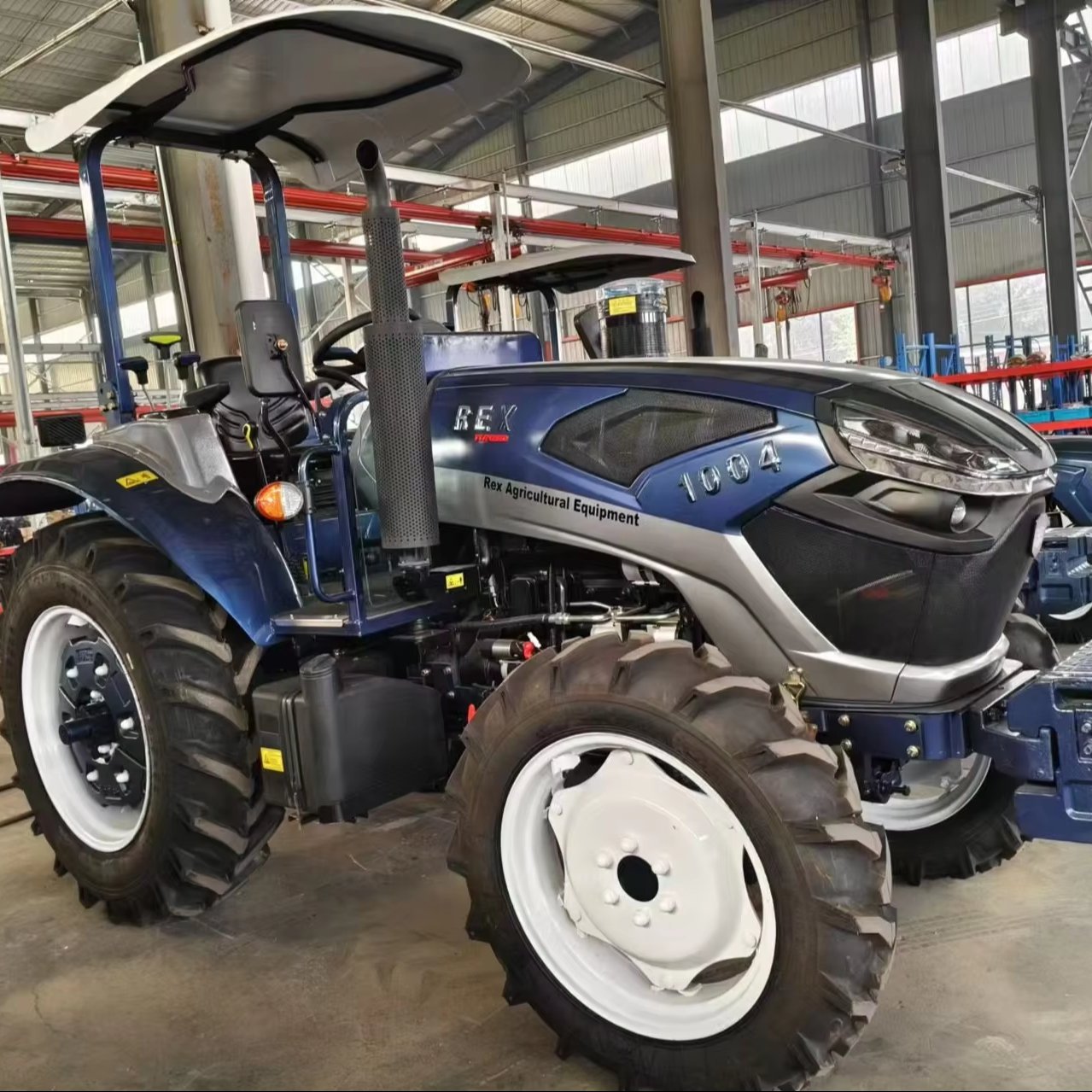 4WD Tractor 100hp Agricultural Machine Equipment Wheel Type Engine Motor Pump Gear Components Farms