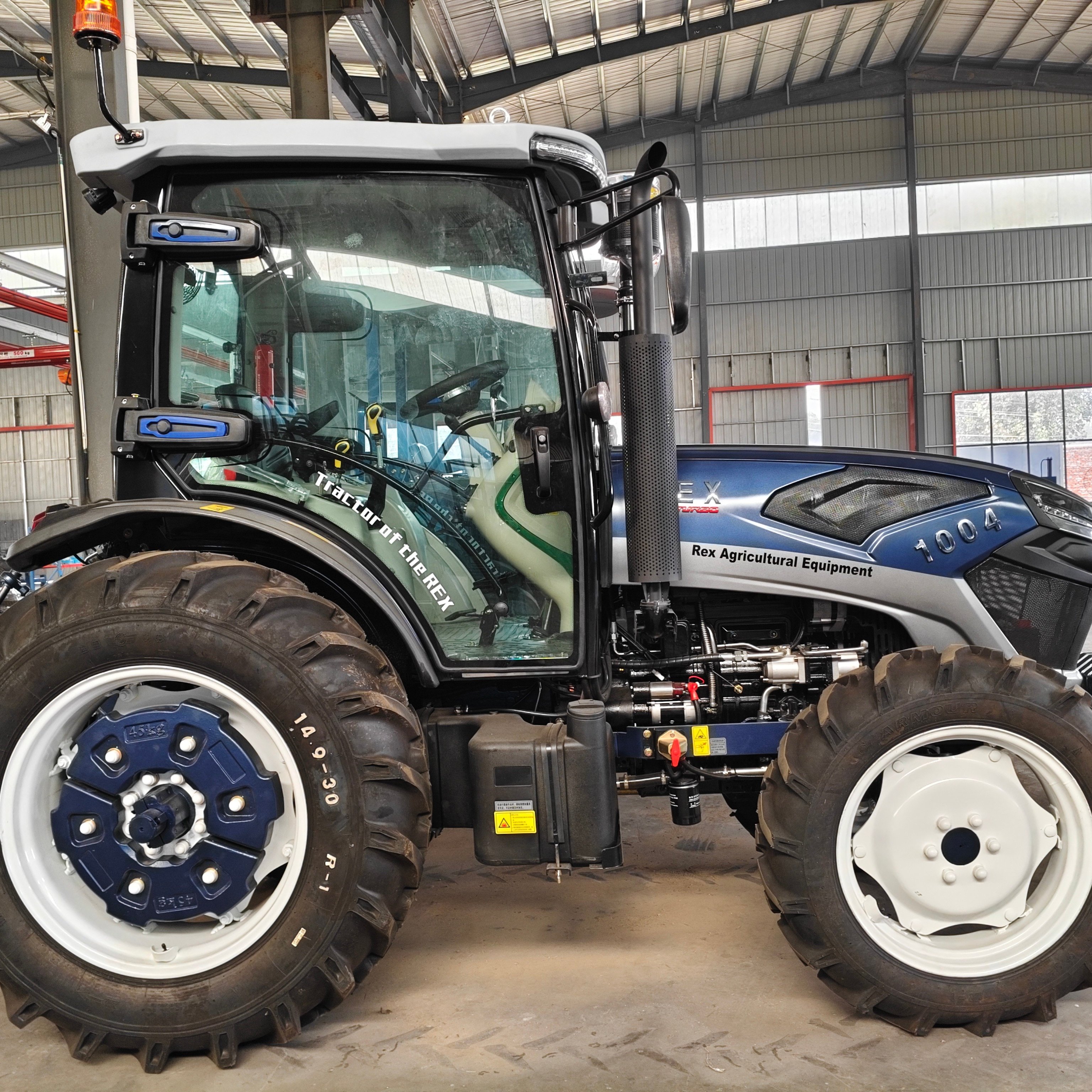 4WD Tractor 100hp Agricultural Machine Equipment Wheel Type Engine Motor Pump Gear Components Farms