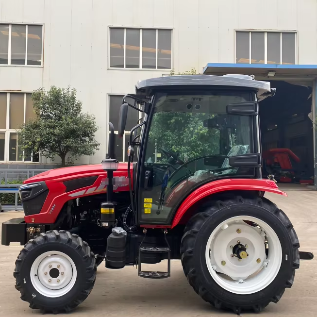 High - Power Agricultural Tractor 70hp 80hp with a/c cabin tractors mini 4x4 for Farm Work