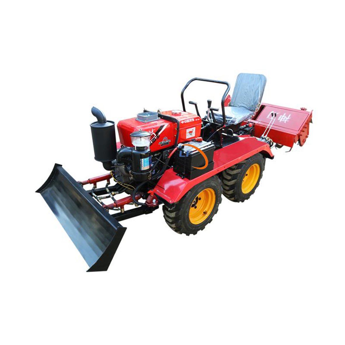 25 Horsepower Riding Four-wheel Drive Mini Tractor with diesel Power Rotary Tillage and Bulldozing Without Error
