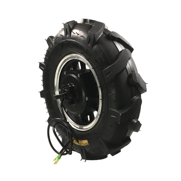 M 500w Low Speed 7.5km/h 16 Inch Tractor Tire Geared Electric Wheelbarrow Hub Motor