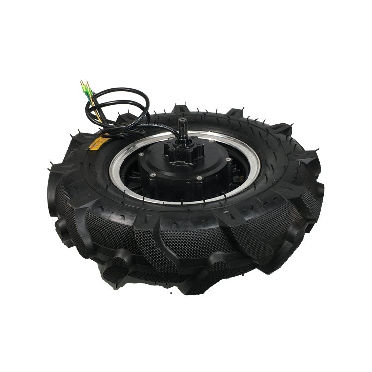 M 500w Low Speed 7.5km/h 16 Inch Tractor Tire Geared Electric Wheelbarrow Hub Motor