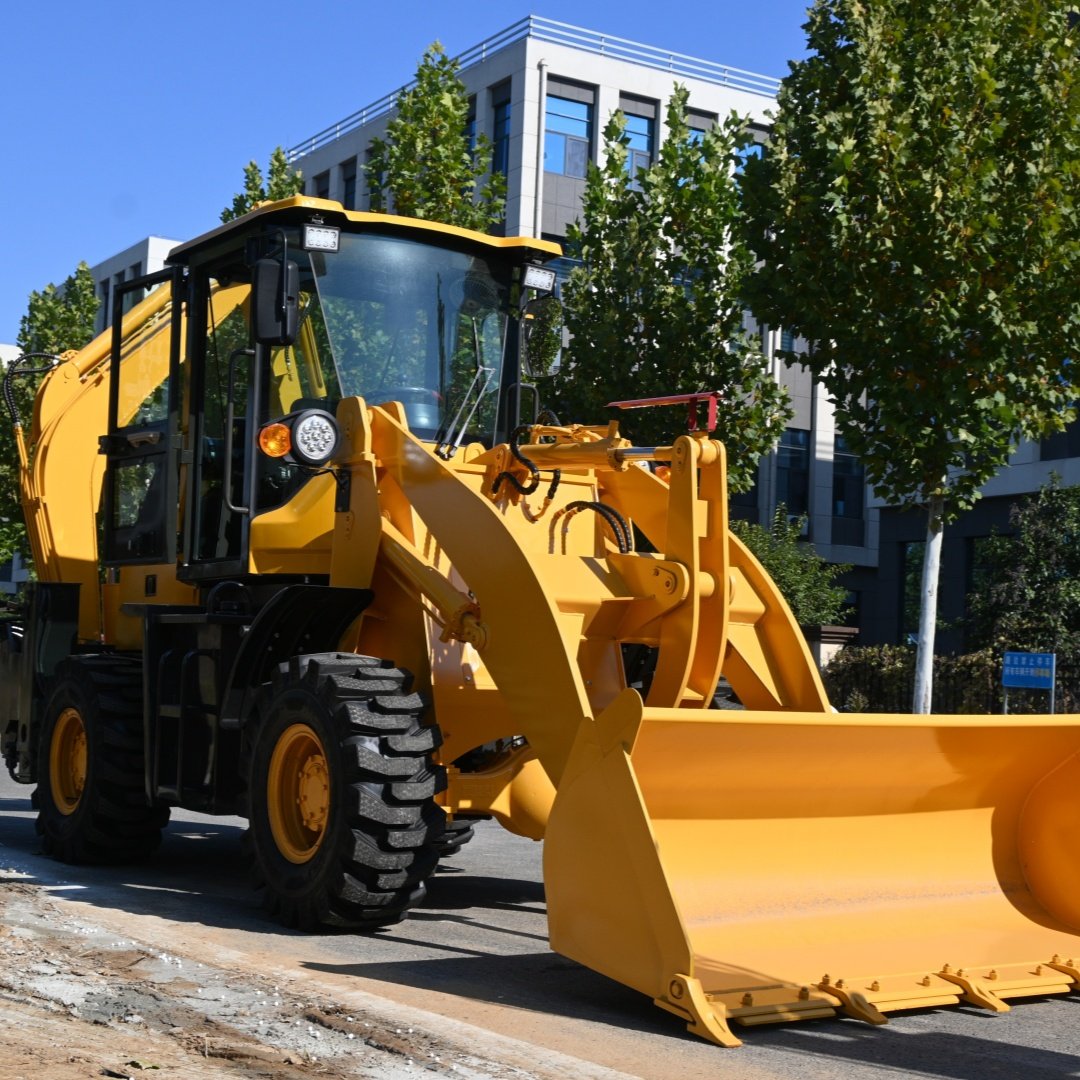 Backhoe Loader Hot Selling 2.5Ton Capacity Backhoe Loader Earth Moving Machine Wheel 4x4 Tractor Excavator Digger For Sale