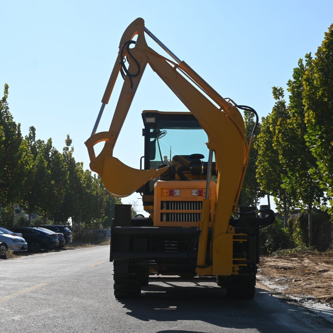 Backhoe Loader Hot Selling 2.5Ton Capacity Backhoe Loader Earth Moving Machine Wheel 4x4 Tractor Excavator Digger For Sale