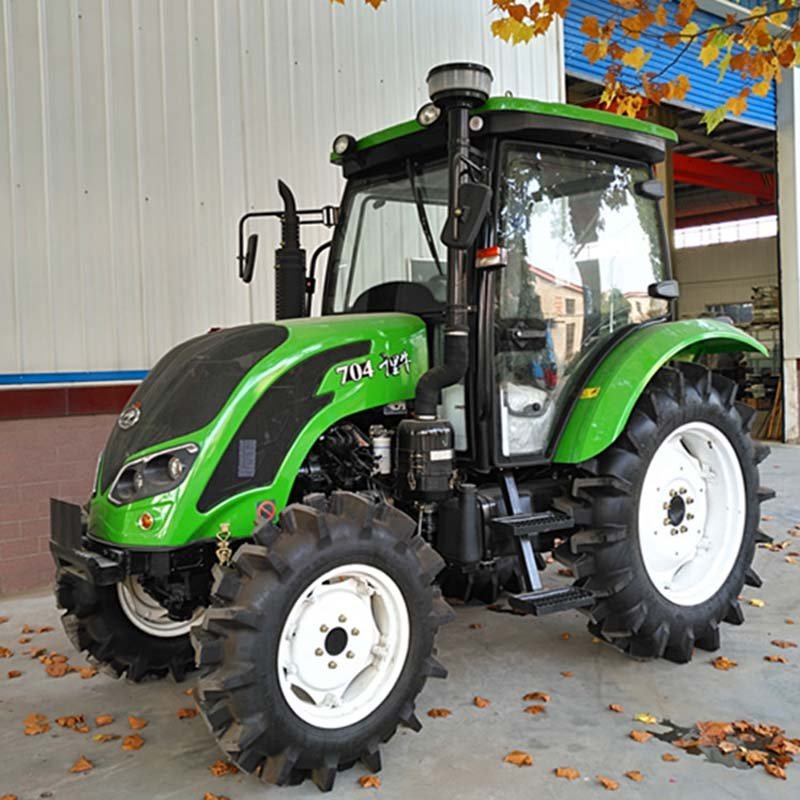 Agriculture Tractor YTO Diesel Engine 4*4 70hp Tractor Small Garden Tractor With Front Loader and Backhoe Implements for Sale
